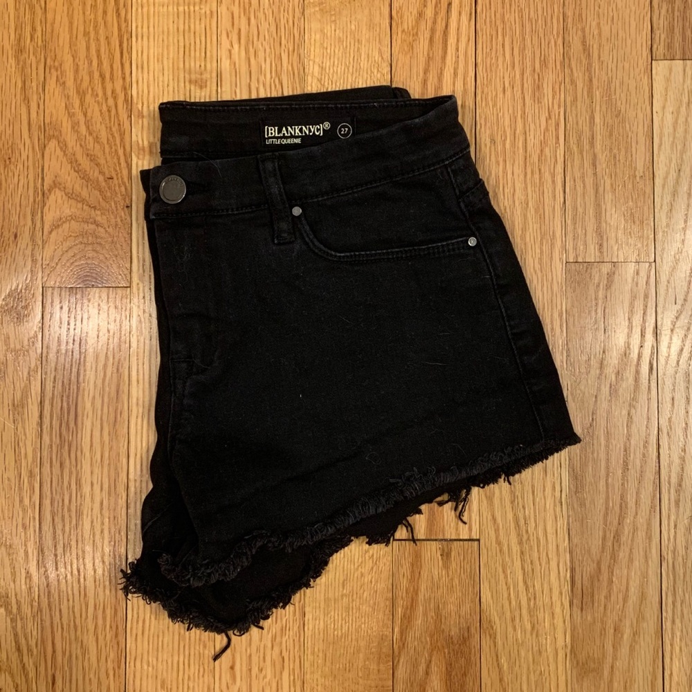 BlankNYC Denim Frayed Hem Short